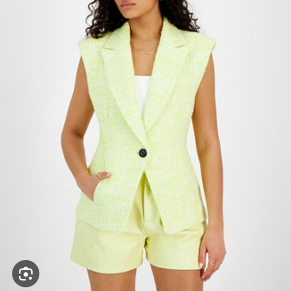 Avec Les Filles Women's Sleeveless Blazer NWT $99 Size Medium
